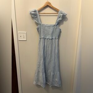 LC Lauren Conrad Sky Blue Ruffled Dress